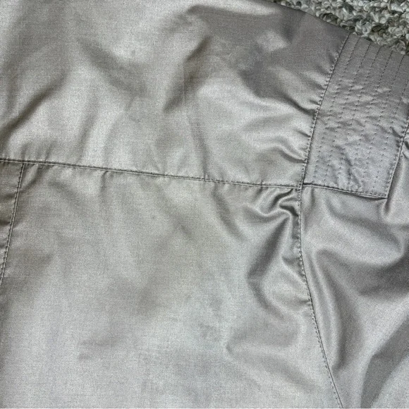 Vintage 80s Windsor Bay Belted Balloon Sleeve Trench Coat - Iridescent Champagne - Picture 16 of 16